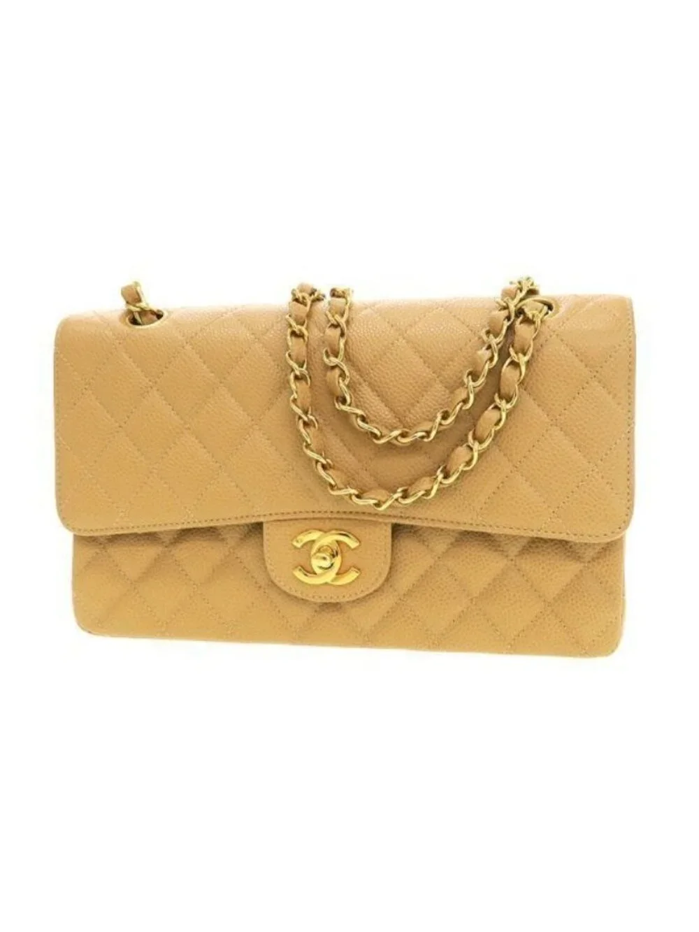 Chanel Caviar Quilted Double Flap Bag Chain